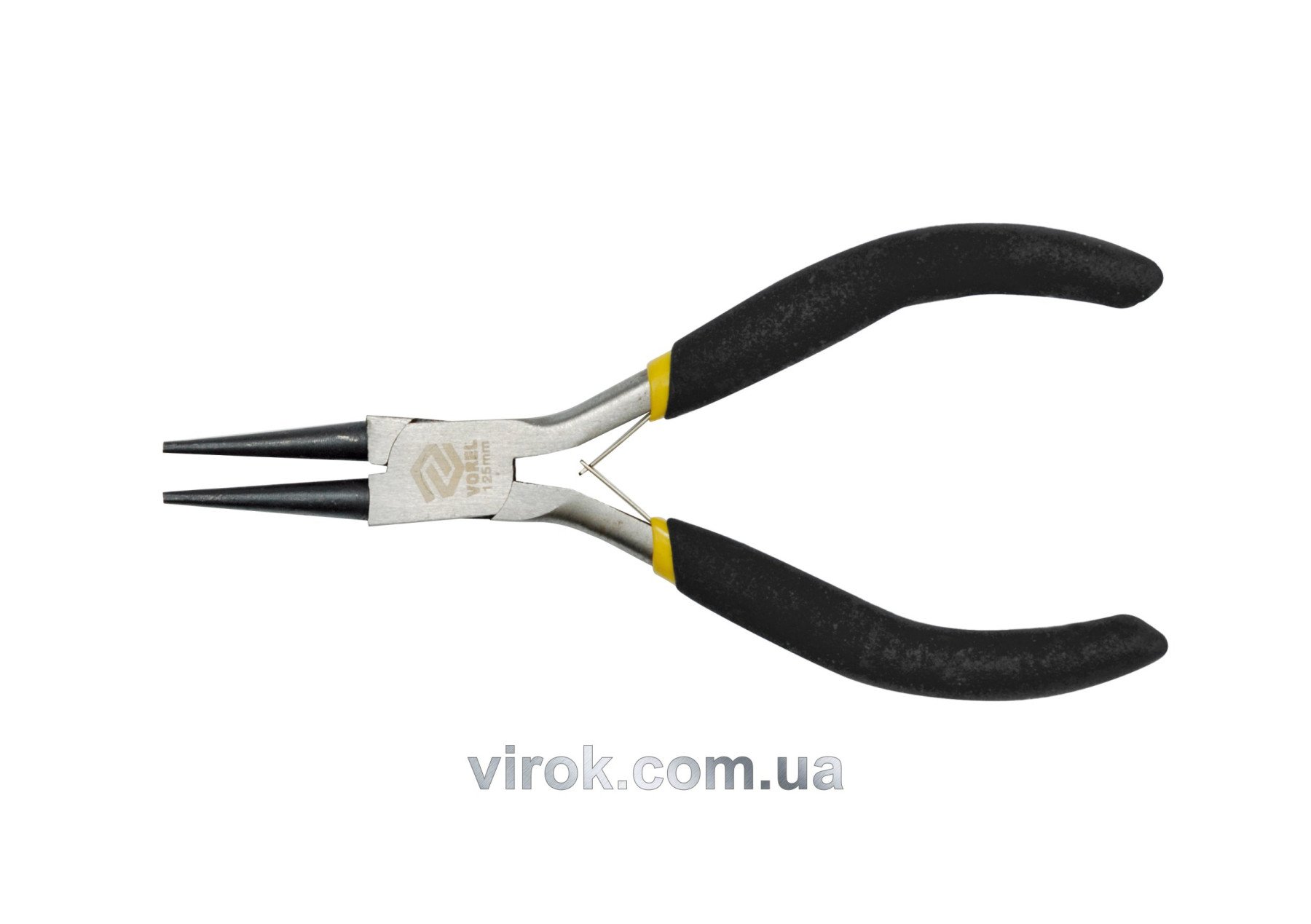 VOREL Щипці - круглогубці міні : прямі, L= 125 мм, з ізольованими ручками  | 42307