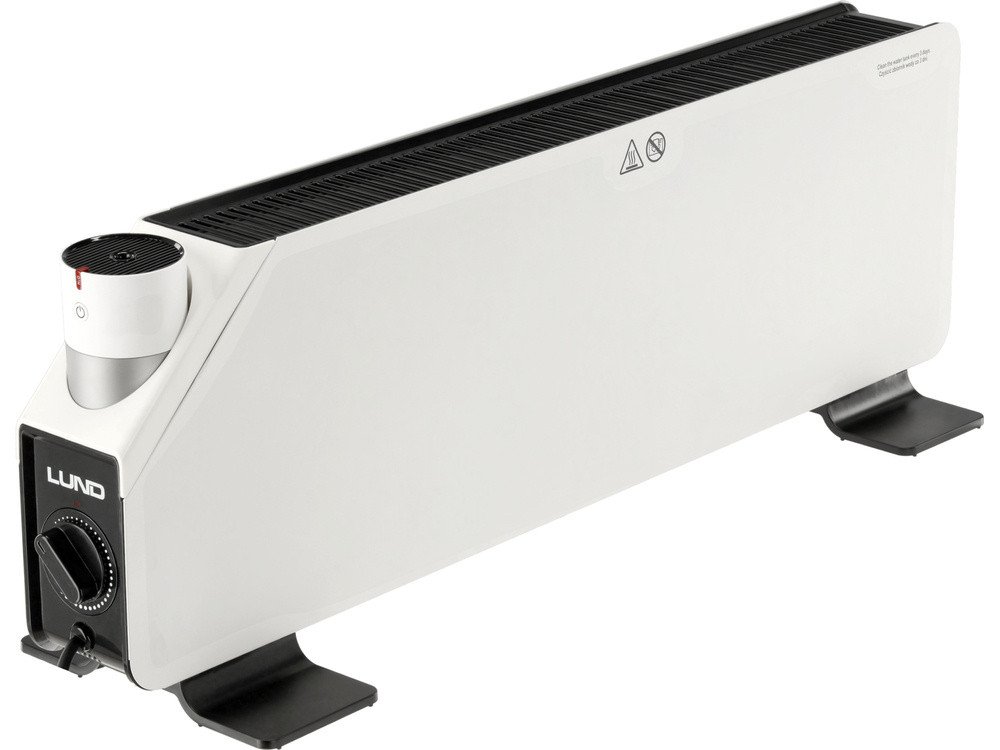 Обігрівач конвекторний зі зволожувачем LUND від ел.мережі- 230В, 2 реж: 750 і 1500 Вт, обігр 14-20м²
