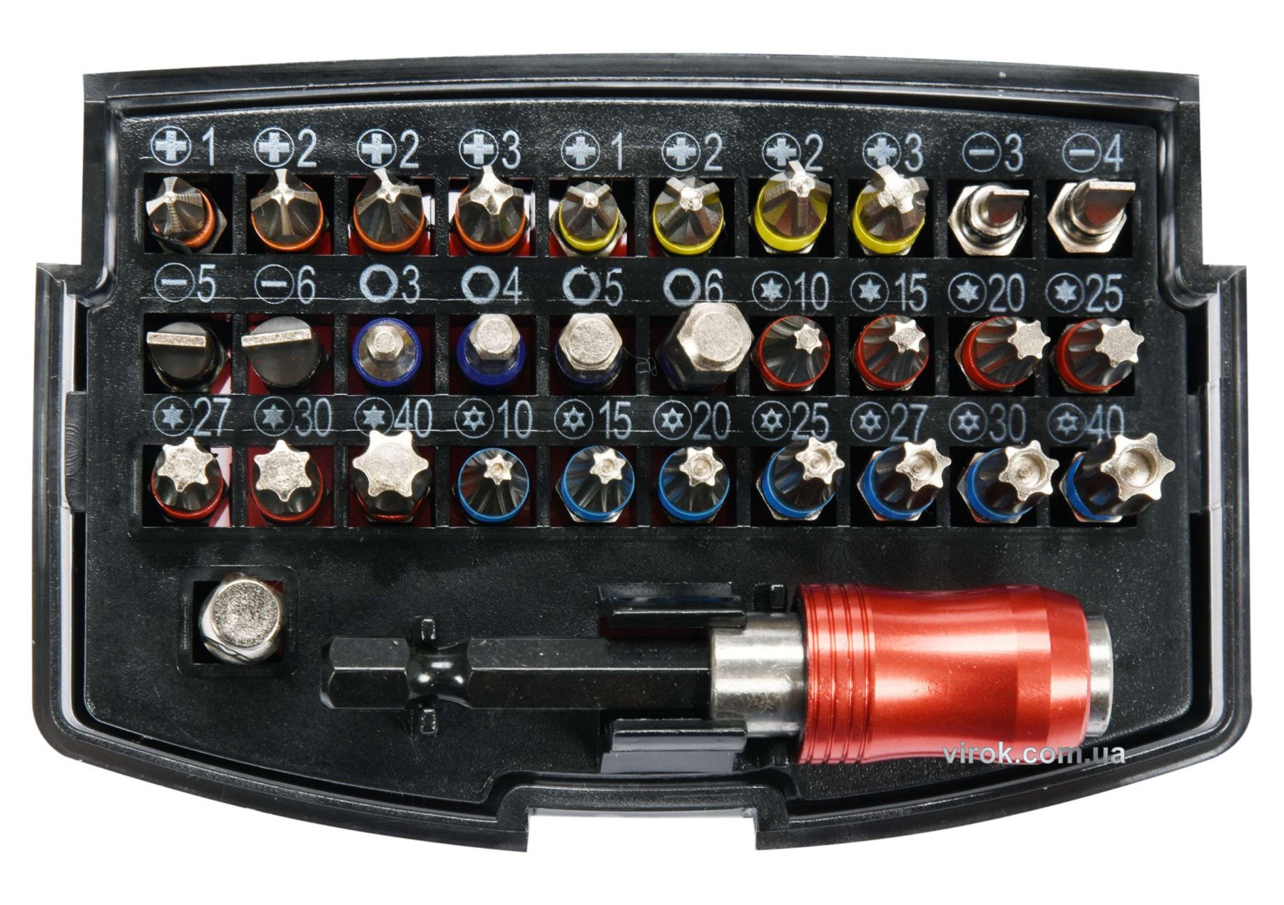 YATO Набір насадок викруткових YATO з тримачем : 1/4", 32 шт.  | YT-04622