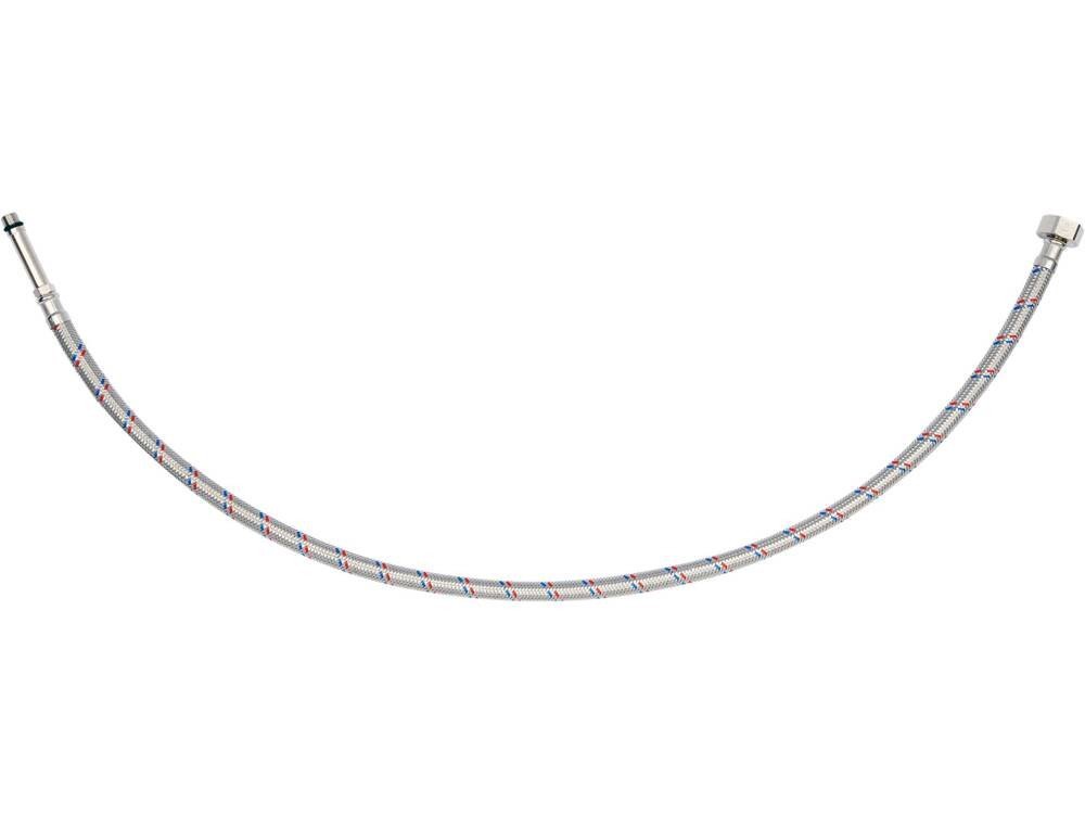 Шланг водопровідний з опліткою з нерж сталі FALA l= 800мм Ø= 8/12, з'єдн F-1/2" х M-M10x1- 50мм 1МПа