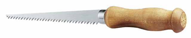 STANLEY 0-15-206 Ножовка узкая 152мм 6TPI со "сверлом" специально для гипсокартона, ручка прямая дер