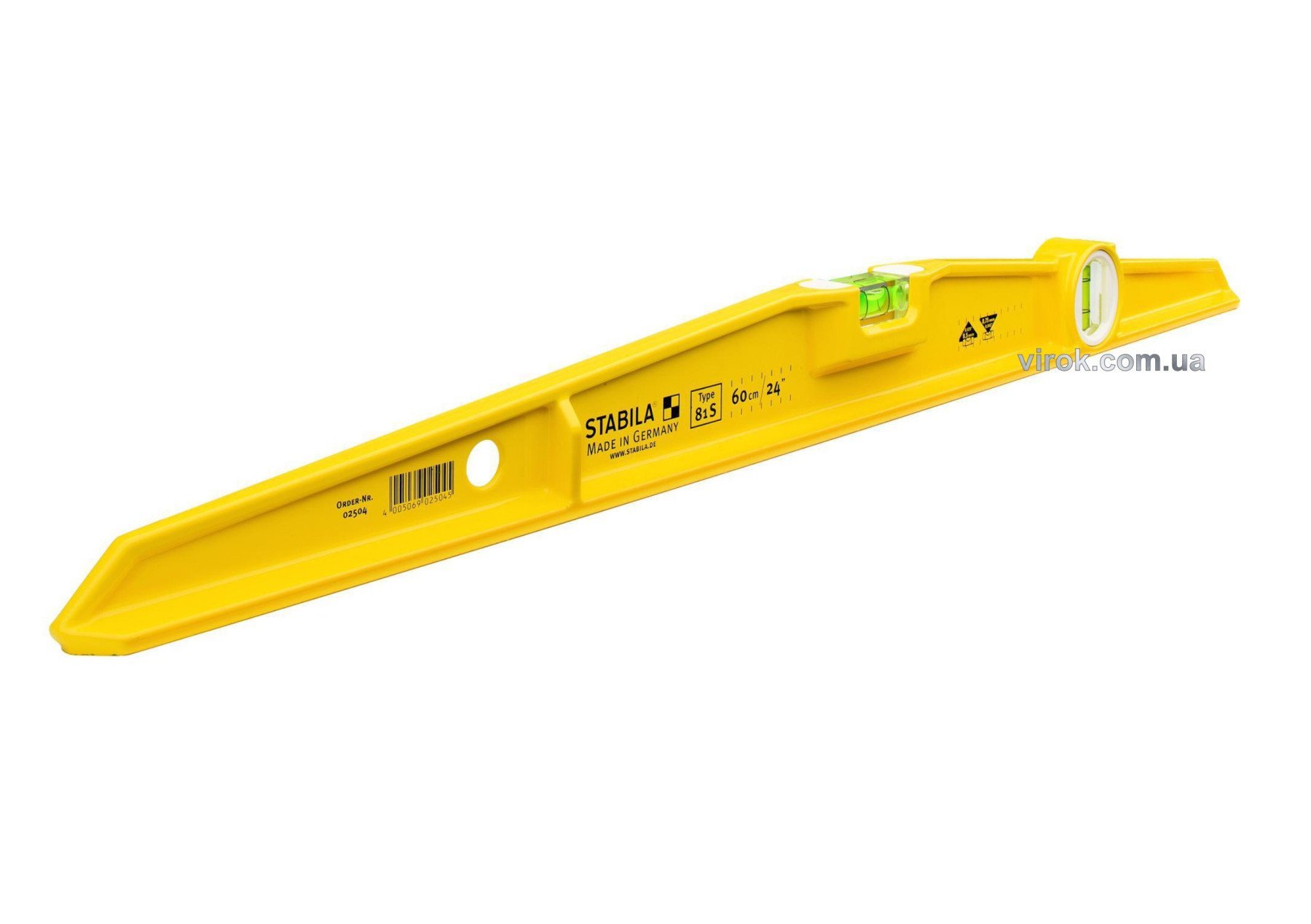 STABILA Рівень литий Type 81S : L= 100 см. 2 капсули. | 2506