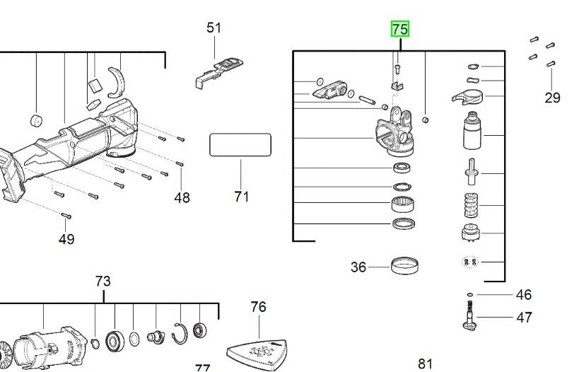 MILWAUKEE Корпус редуктора в комплекті для M18FMT