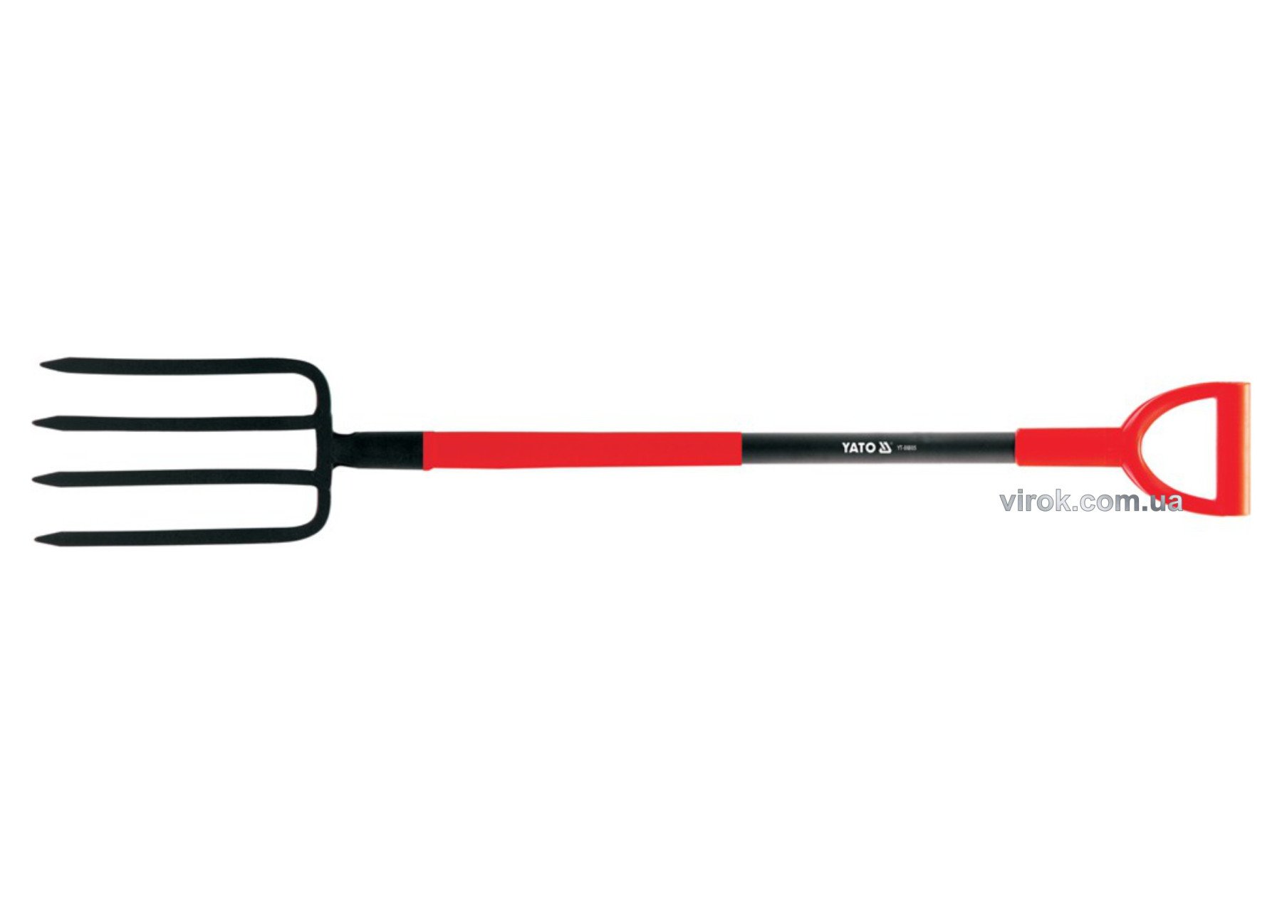 YATO Вила садибні YATO : Металевий держак, 4-зубці, L= 1200 мм, M= 180х280 мм  | YT-86805