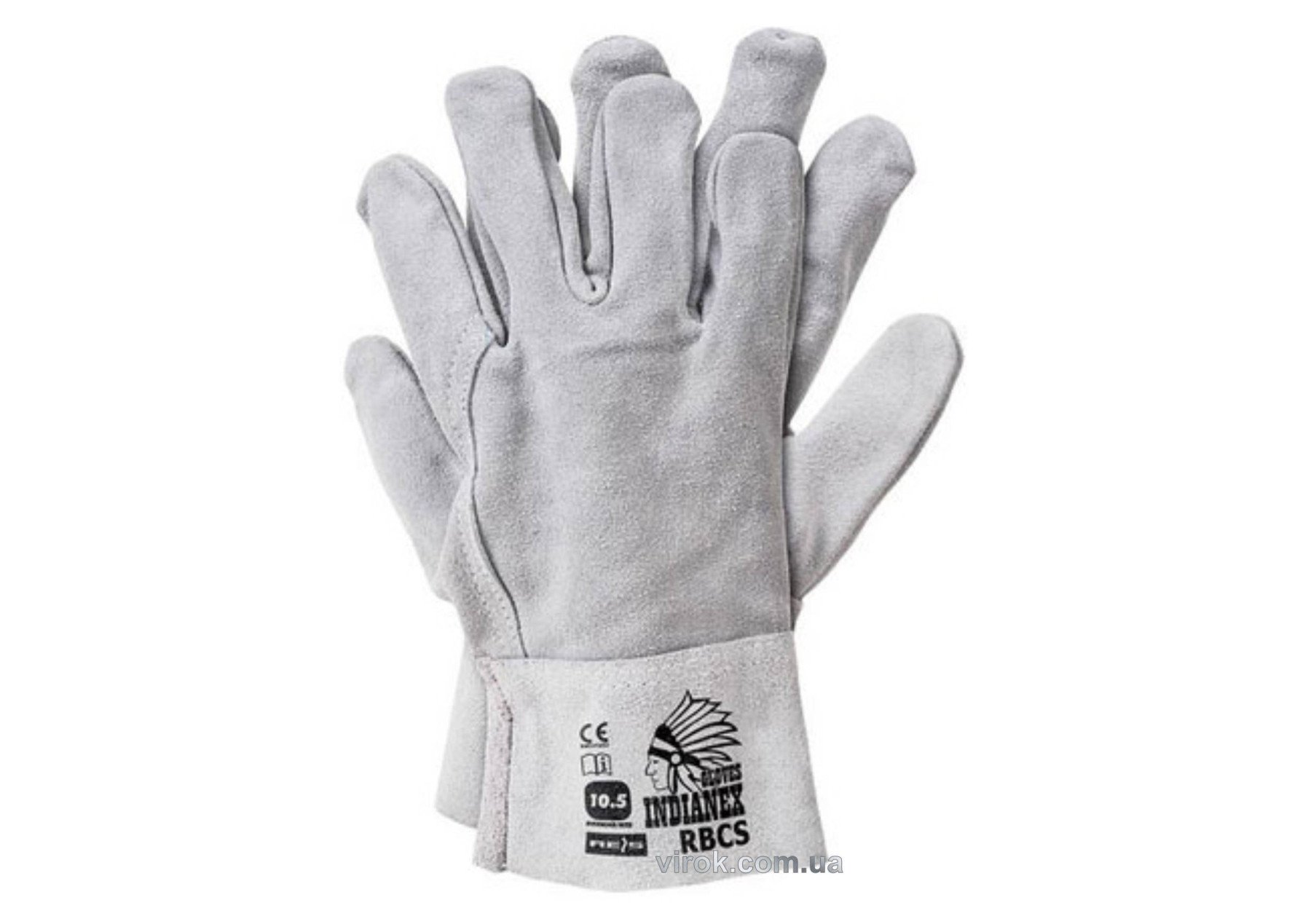 VIROK Рукавиці термостійкі для зварювальних робіт cірі, розмір 10 | 83V011