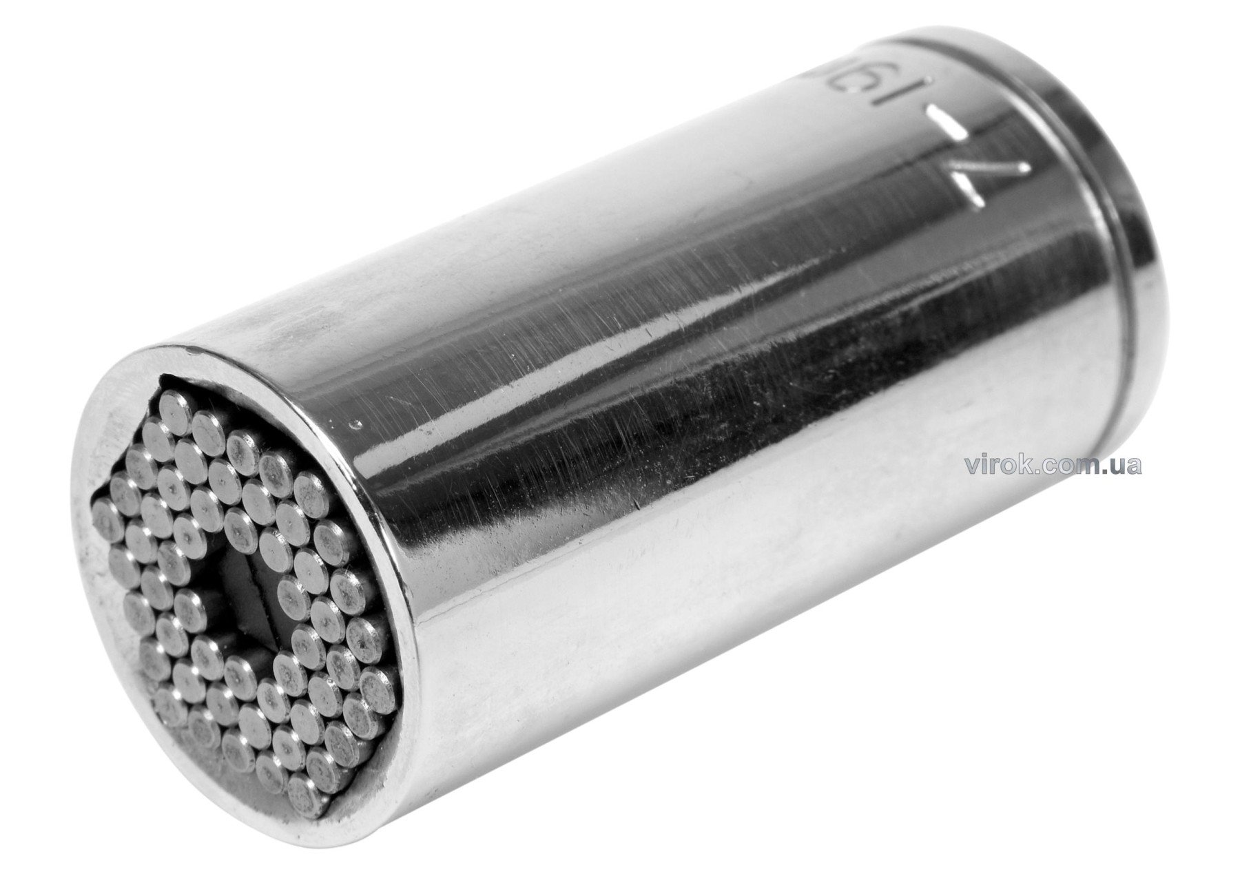 VOREL Головка торцева універсальна : квадрат 3/8", M 7-19, L= 53 мм, CrV  | 53002