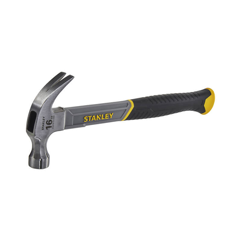 STANLEY STHT0-51309 Молоток 450г с загнутым гвоздодером и рукояткой из стекловолокна