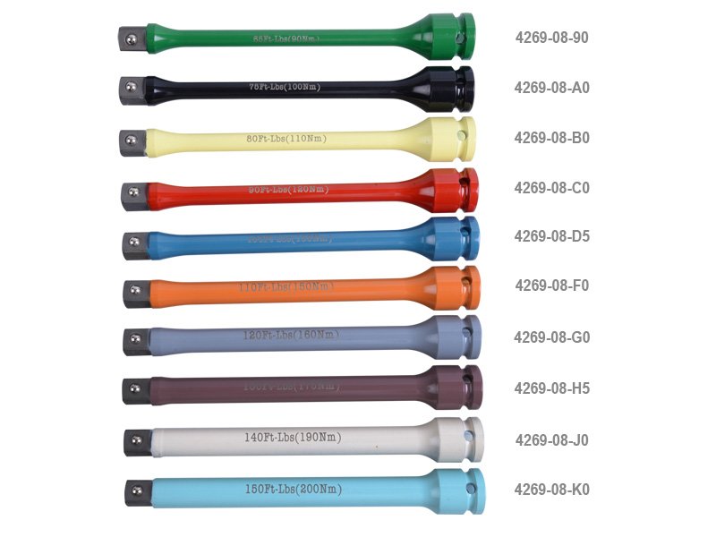 KING TONY Удлинитель 1/2" 192мм ударный, моментный на 90NM | 4269-08-90