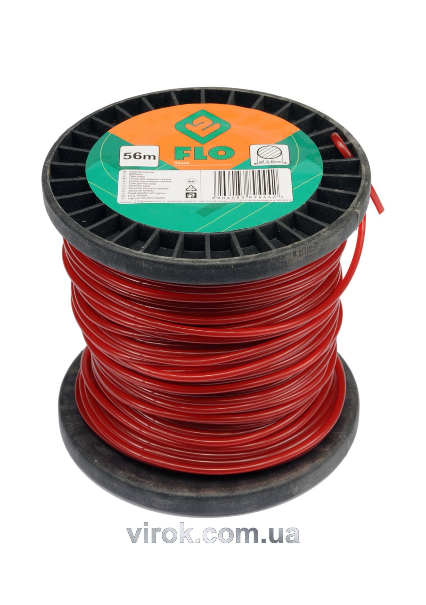 FLO Жилка для тримера кругла 3,0 мм х 56 м  | 89444