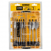 DeWALT Набор перьевых сверл по дереву, 8 шт, кейс ToughCase