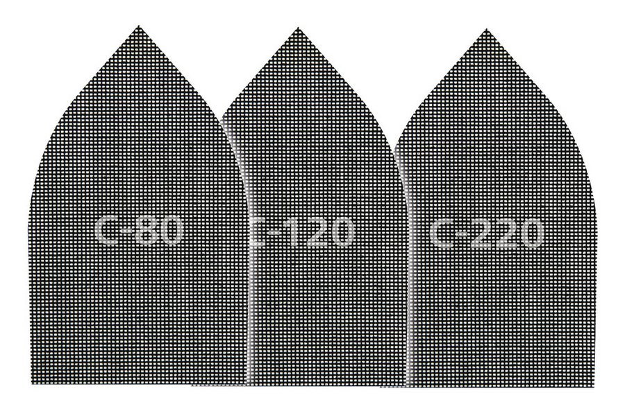 Wolfcraft шлифовальных сеток на липучках (5 шт.) 107 x 175 // 8465000