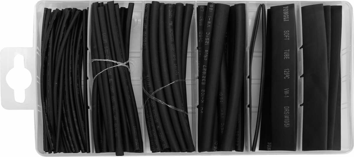 YATO Кембрики термоусадні до t=125°C YATO : різних розмірів, 100 шт  | YT-068661