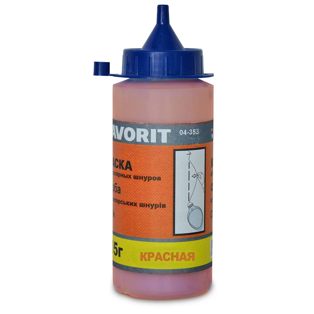 Фарба для малярських шнурів (червона), 115гр Favorit | 04-353
