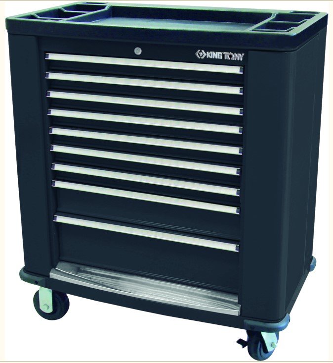 KING TONY Тумба инструментальная 9 полочная серая | 87A38-9BA-K