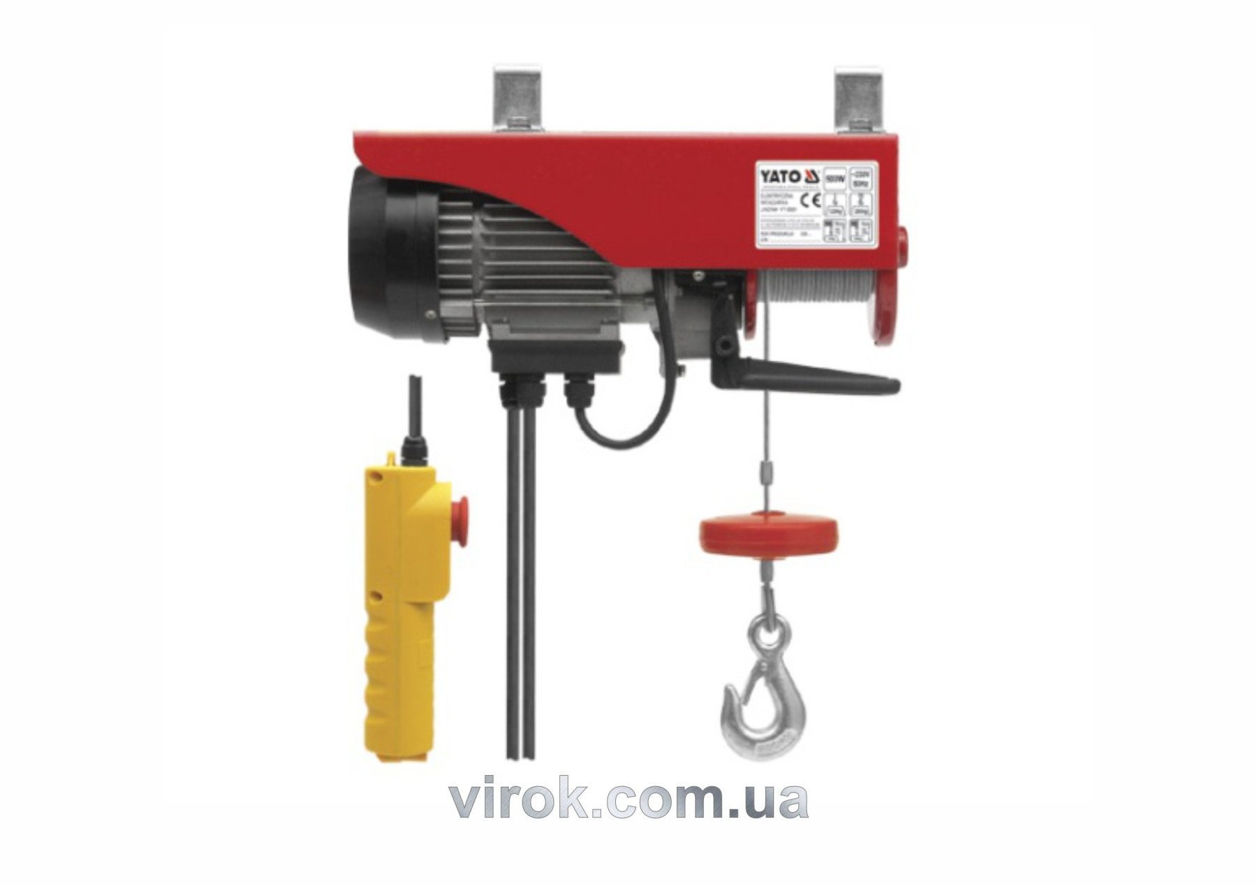 YATO Лебідка електрична канатна YATO : 500вт. 125/250кг  | YT-5901
