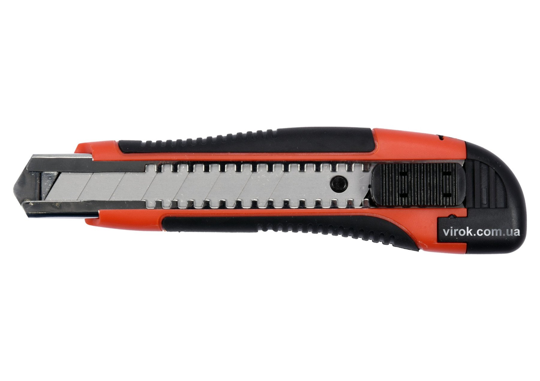 YATO Ніж YATO з висувним лезом з відломними сегментами : M= 18 мм, SK5, ABS/TPR, фіксатор, F 20N  | 