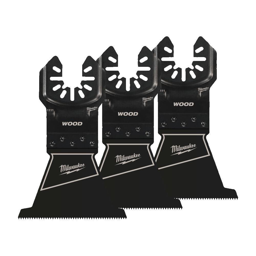 MILWAUKEE Полотно для мультітула OPEN-LOK, 64х40мм, (3шт), (деревина)