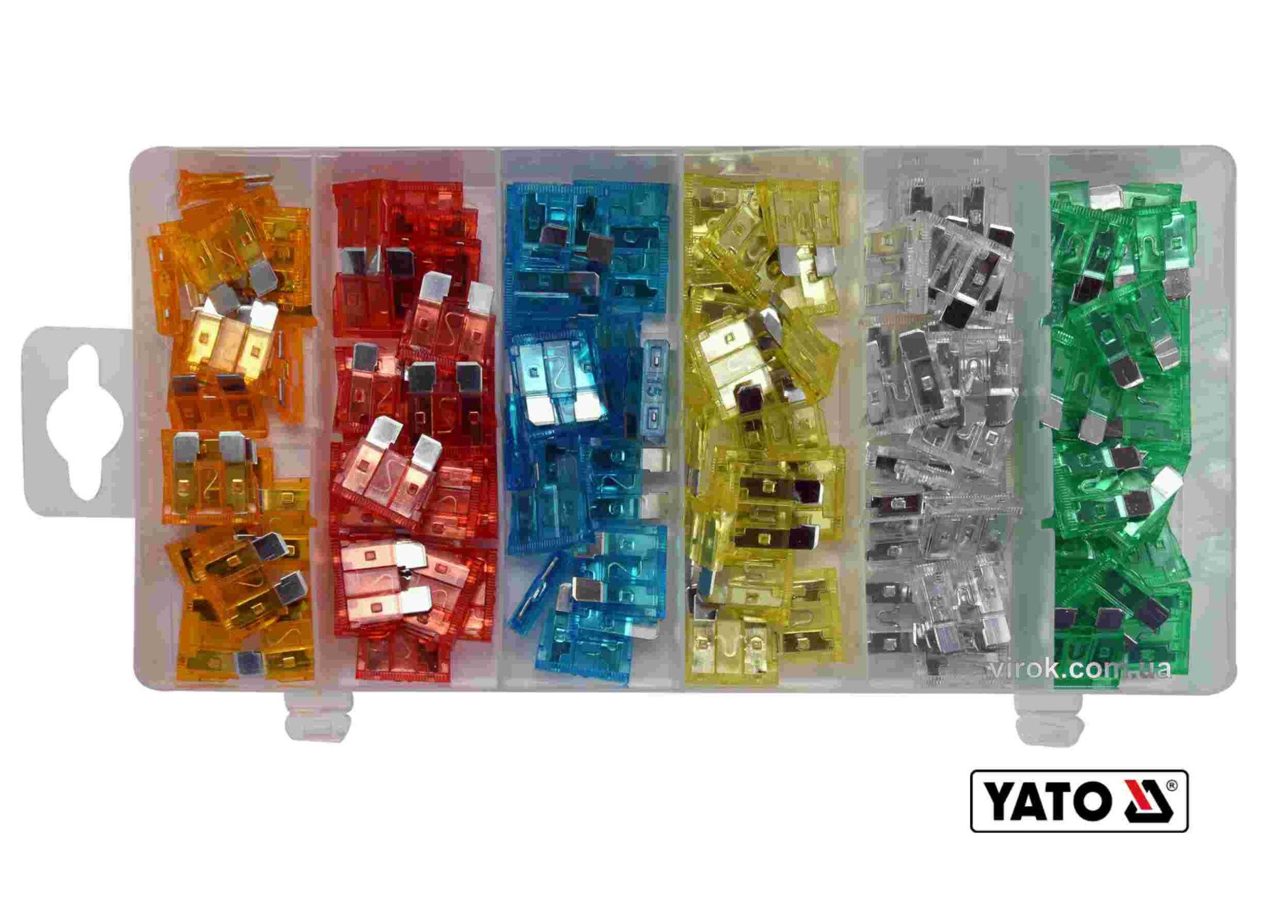YATO Запобіжники автомобільні YATO STANDARD, по 20 шт. для струмів 5, 10, 15, 20, 25, 30 А, 120 шт  