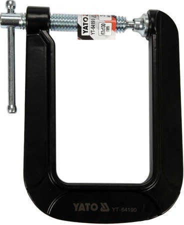 YATO Струбцина з гвинтовим затискачем YATO, тип "С" глибока, 63х 130 мм  | YT-64190