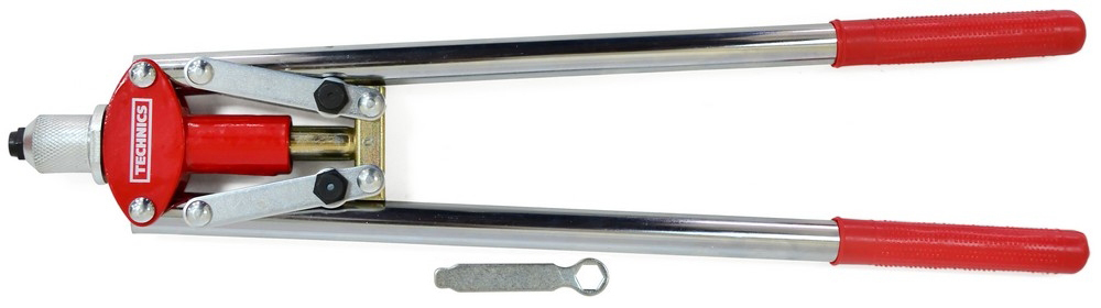 24-521 Заклепник металл. рычажный, 3 сменные головки (3,2-4,8 мм), 425 мм
