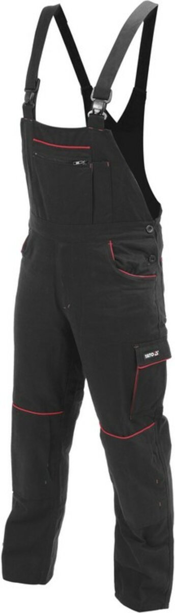 YATO Комбінезон робочий COMFY YATO розмір S, чорно-червоний, 9 кишень, 100% бавовна  | YT-79250