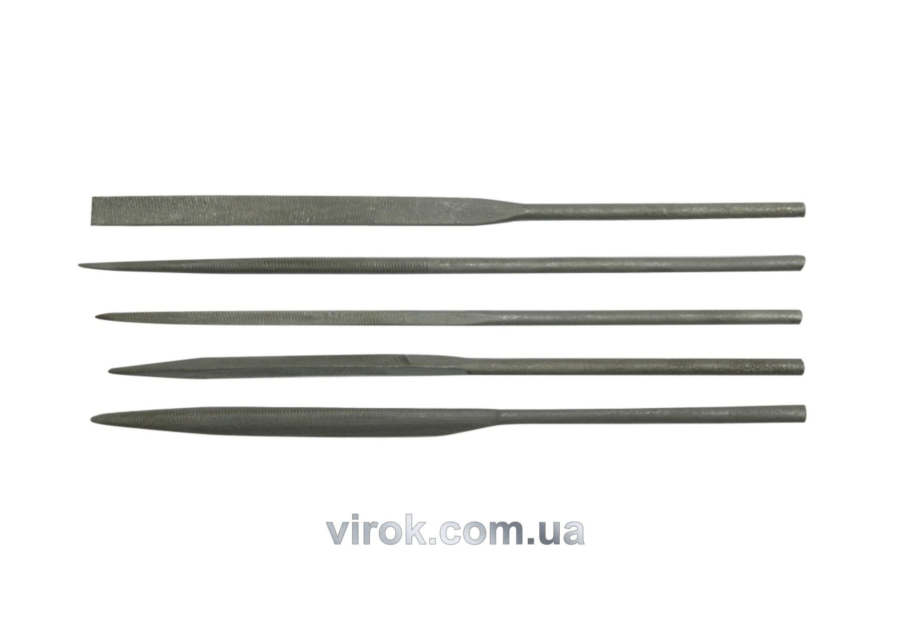 VOREL Надфілі : L= 4,0x160 мм, Без ручки, Набір 12 Шт/Уп.  | 25390