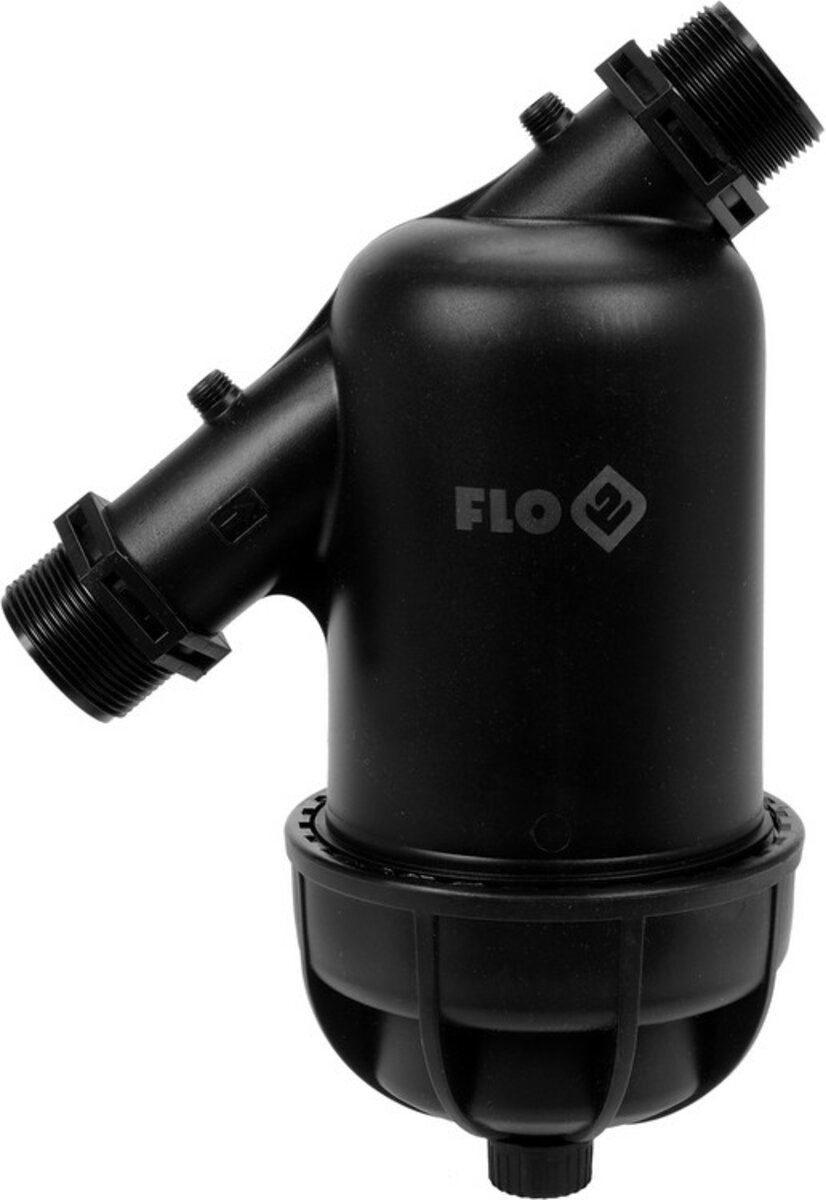FLO Фільтр водяний для зрошувальних систем з гвинов. приєднанням- 1,5", фільтр- 130 мкм, 0,8 MPa  | 