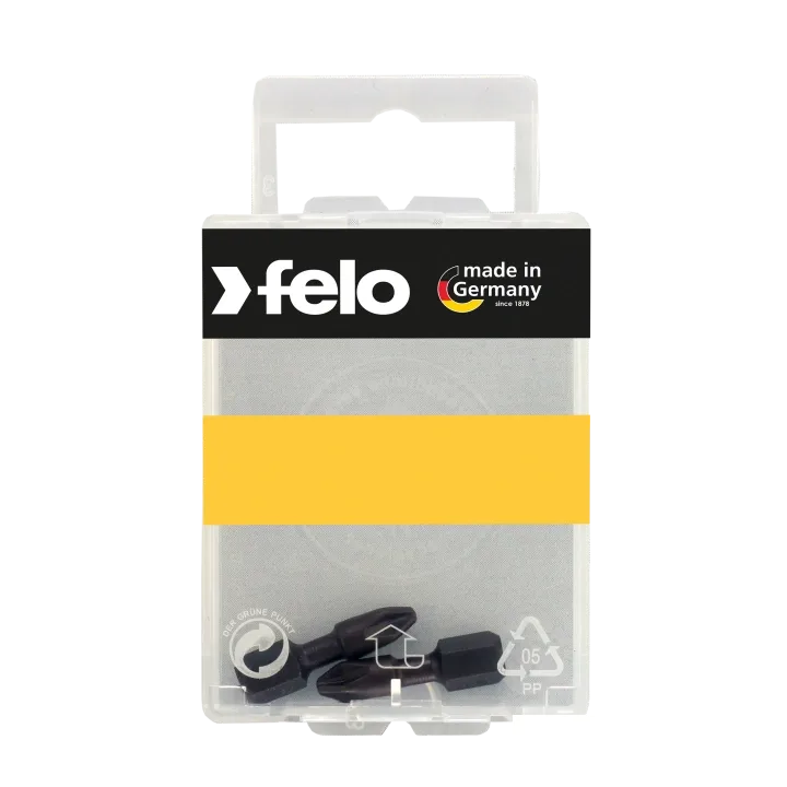 Бита FELO PZ1х25 мм Impact, 1/4, С 6,3. ВОХ (2 шт.) (арт. 02101241)