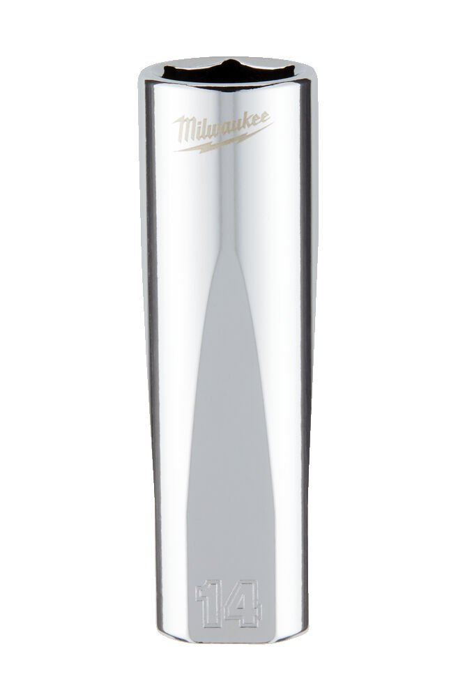 MILWAUKEE Головка хромована метрична подовжена 3/8'', 14мм | 4932478358