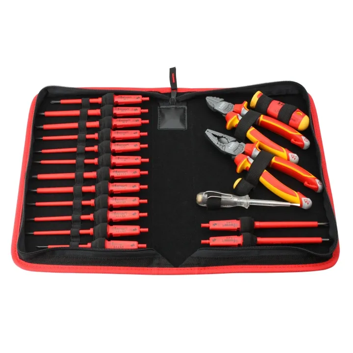 Набор высоковольтного инструмента Zip-Bag 1000 В, 14 отверток, индикатор, плоскогубцы, бокорезы