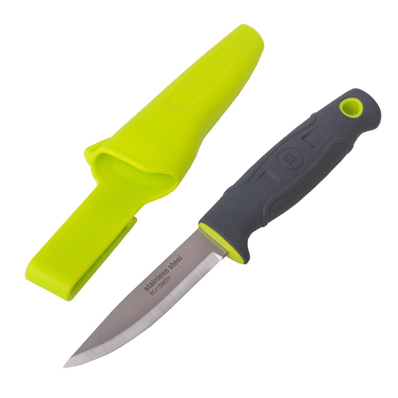 MYTOOLS Нож шведский, двухкомпонентная ручка, зеленый, 220мм.