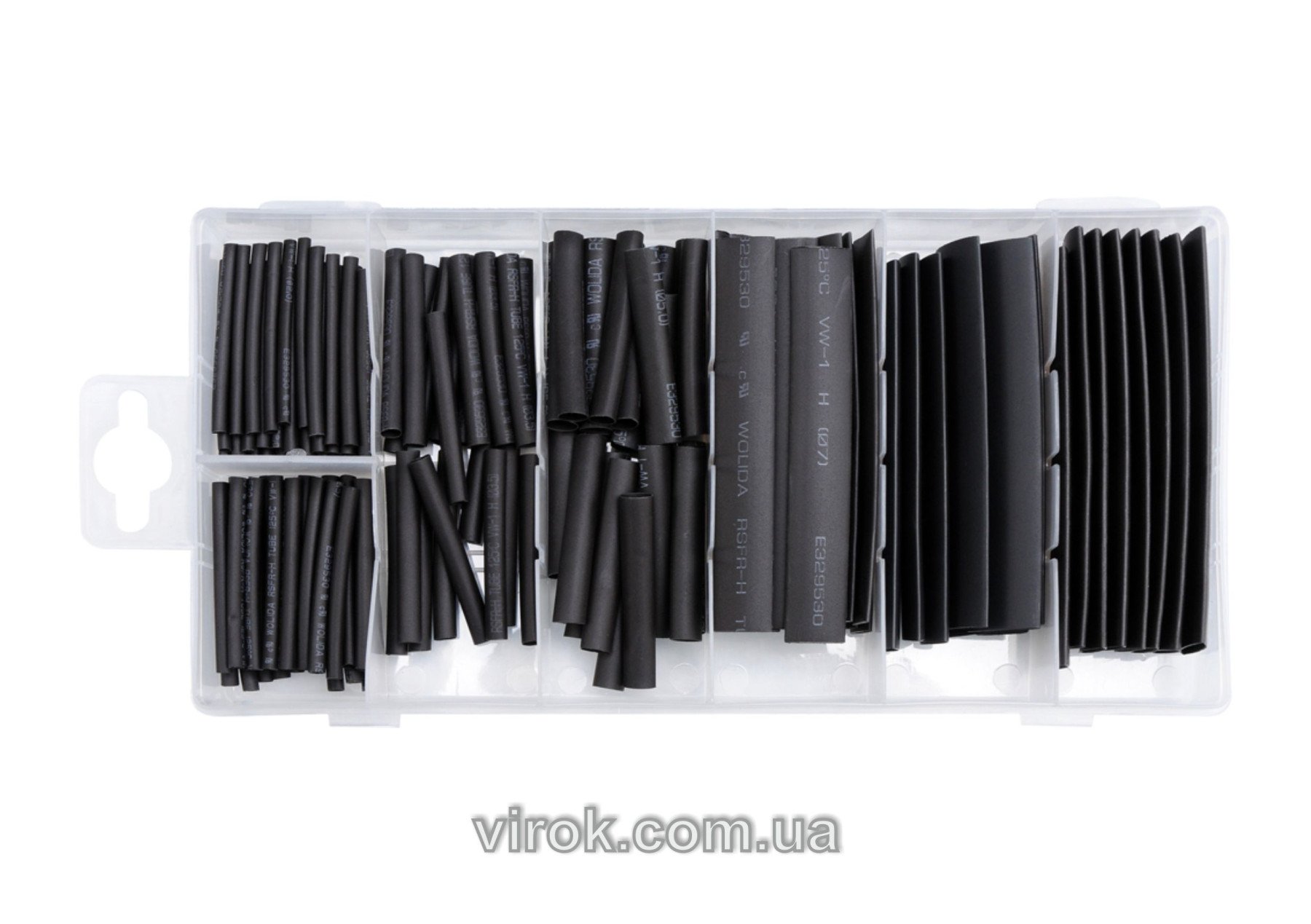 YATO Кембрики термоусадні з витривалістю до t=125°C і електр. ізоляцією до U=600V YATO, наб 127шт.  