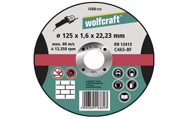 Wolfcraft отрезной диск для чистого реза Ø 115 x 1,6 x 22,2 // 1686999