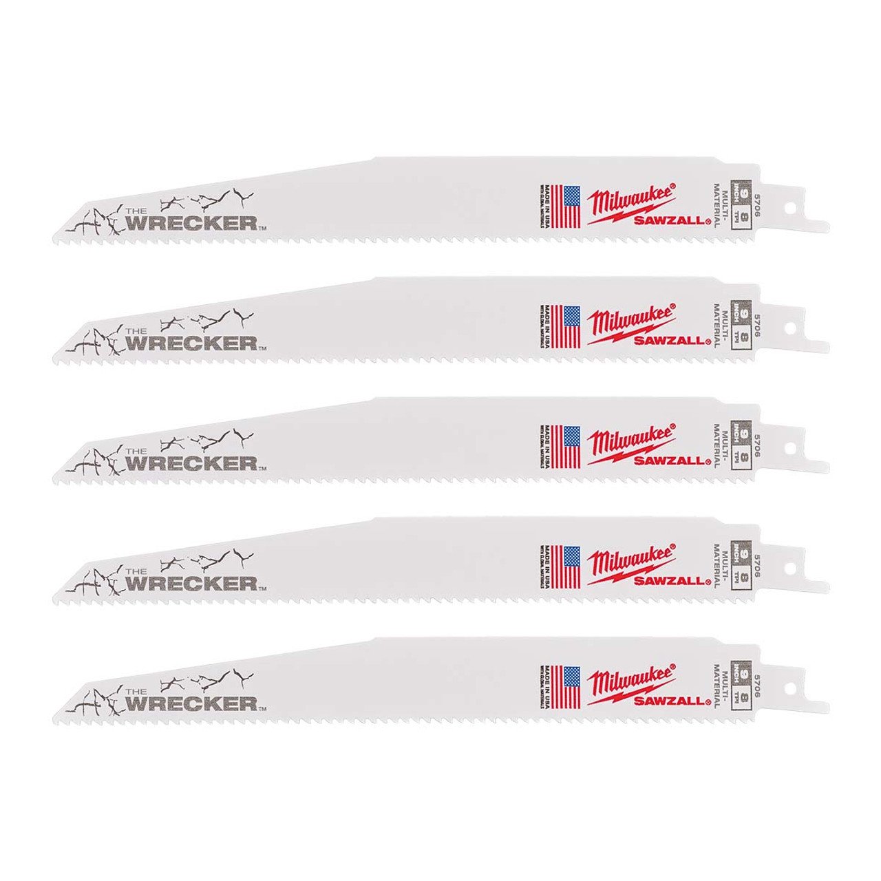 MILWAUKEE Полотно для шаб. пили WRECKER , 150мм/ крок зуба 3,6/2,3мм,  | 48005701