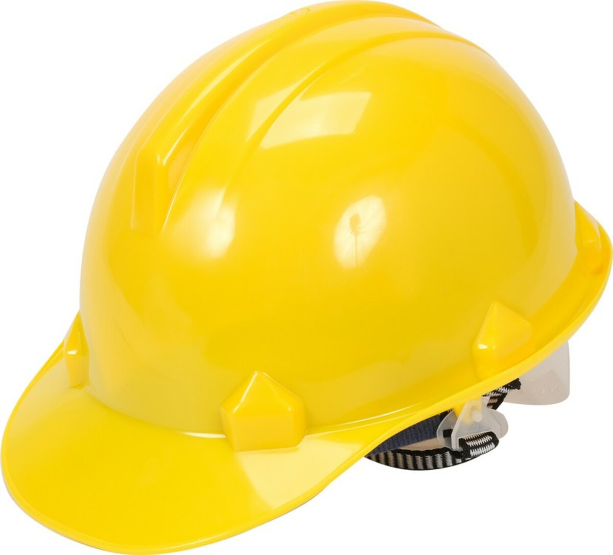 VOREL Каска для захисту голови жовта з матеріалу HDPE  | 74172