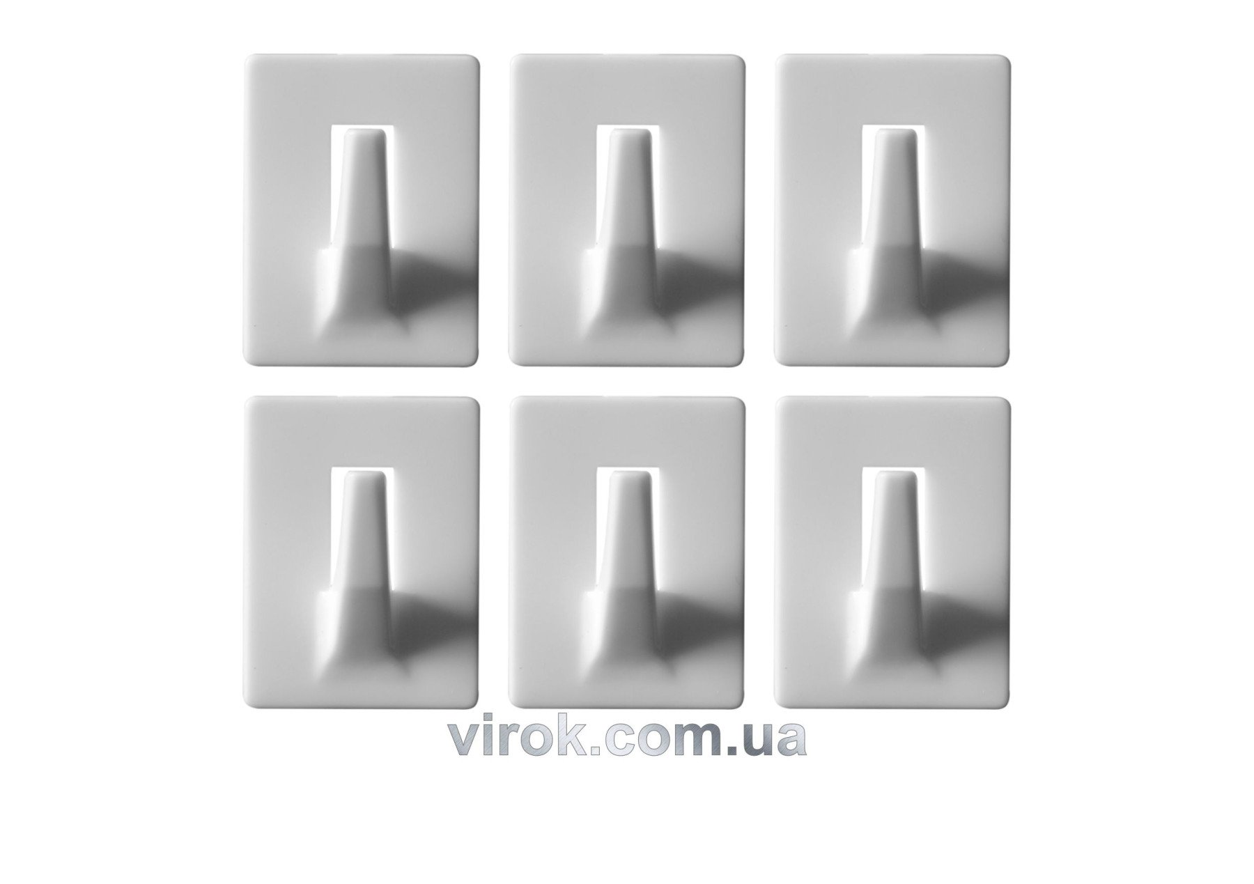 VOREL Гачки настінні самоклеючі, набір 6 шт.  | 74734