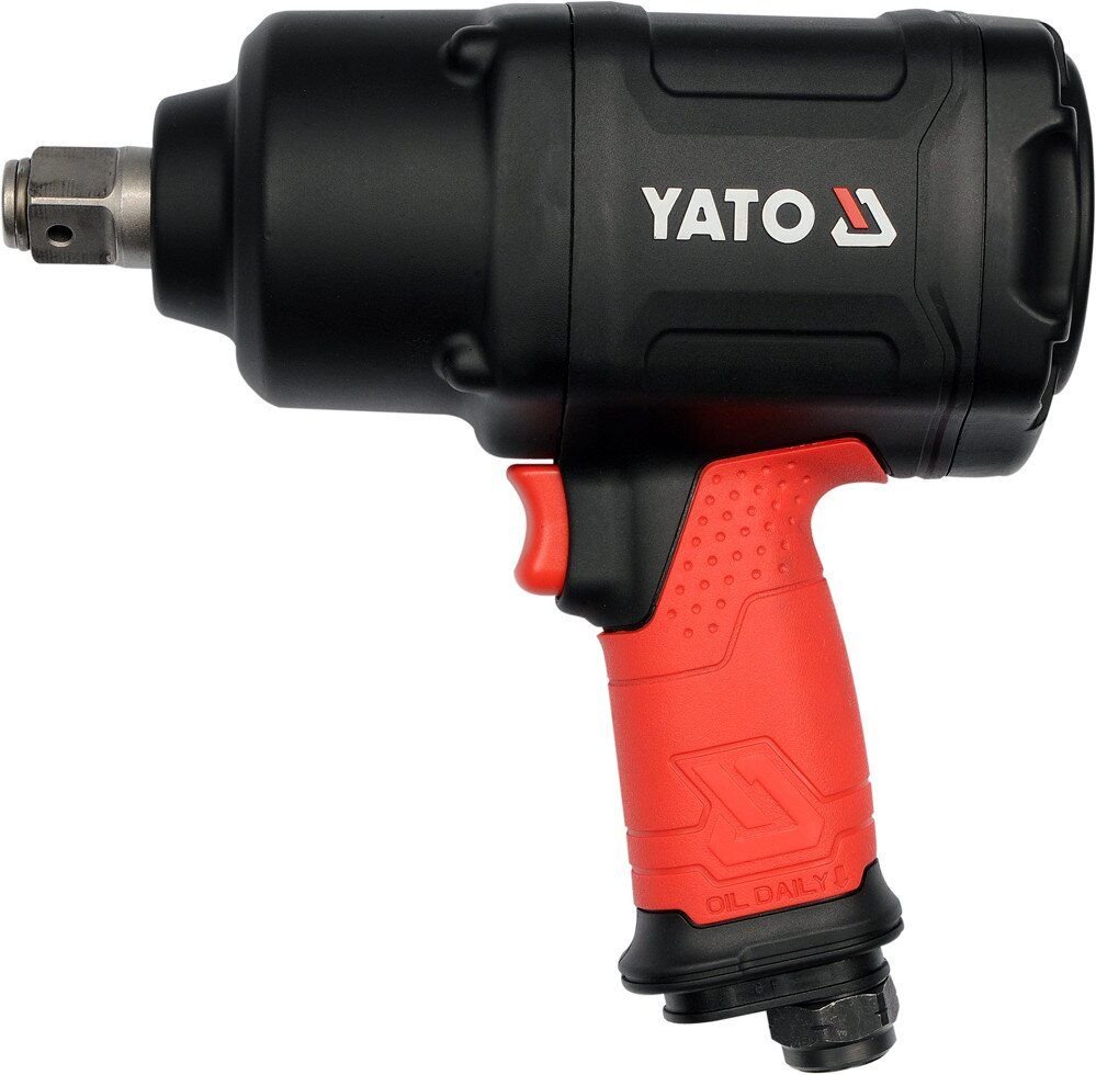 YATO Гайковерт ударний пневматичний YATO : квадрат 3/4", F=1630 Nm, 5500 об./хв, повітря-198 л/хв  |