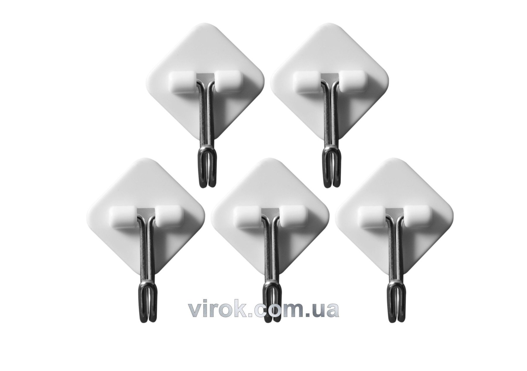 VOREL Гачки шарнірні настінні самоклеючі, набір 5 шт.  | 74753