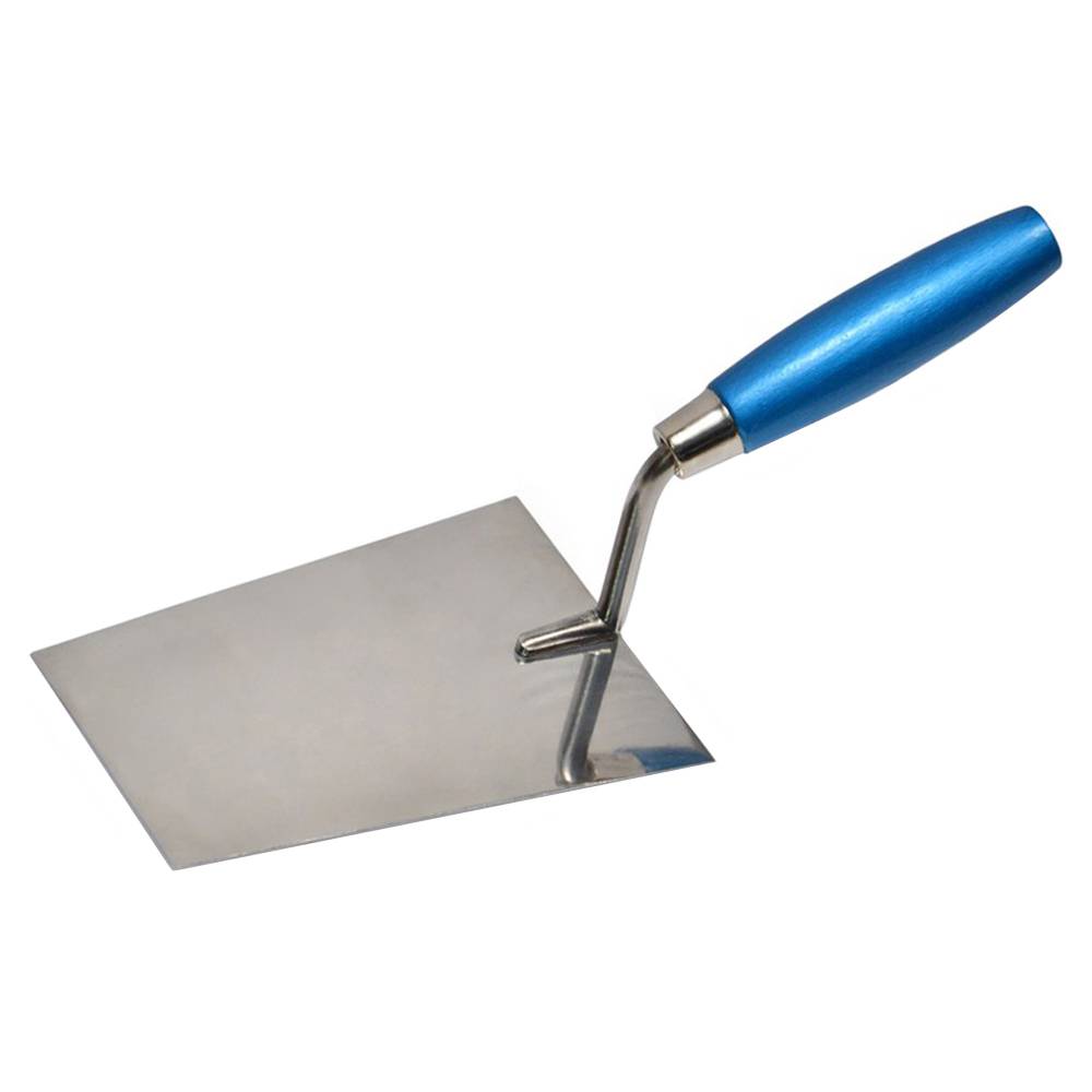 Кельма чотирикутна сталева з нержавіючим покриттям 180х120мм Favorit | 06-147