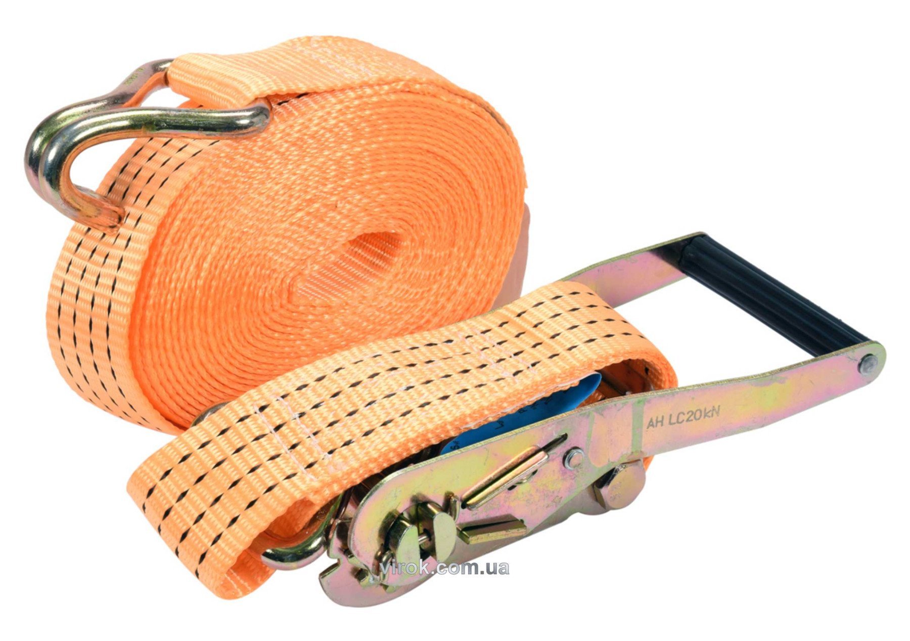 VOREL Пас для кріплення багажу з тріщаткою : сила натягу- 2000/4000 daN, 8 м х 50 мм, 2 шт.  | 82410