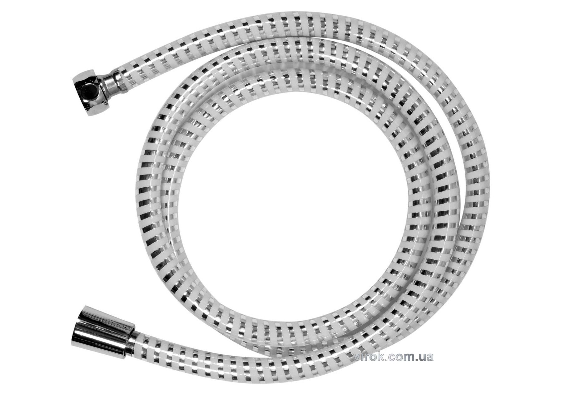 FALA Шланг для душа Ø= 14 мм, покритий хром-білою ПВХ гофрою, G 1/2, l= 1,5 м  | 75652