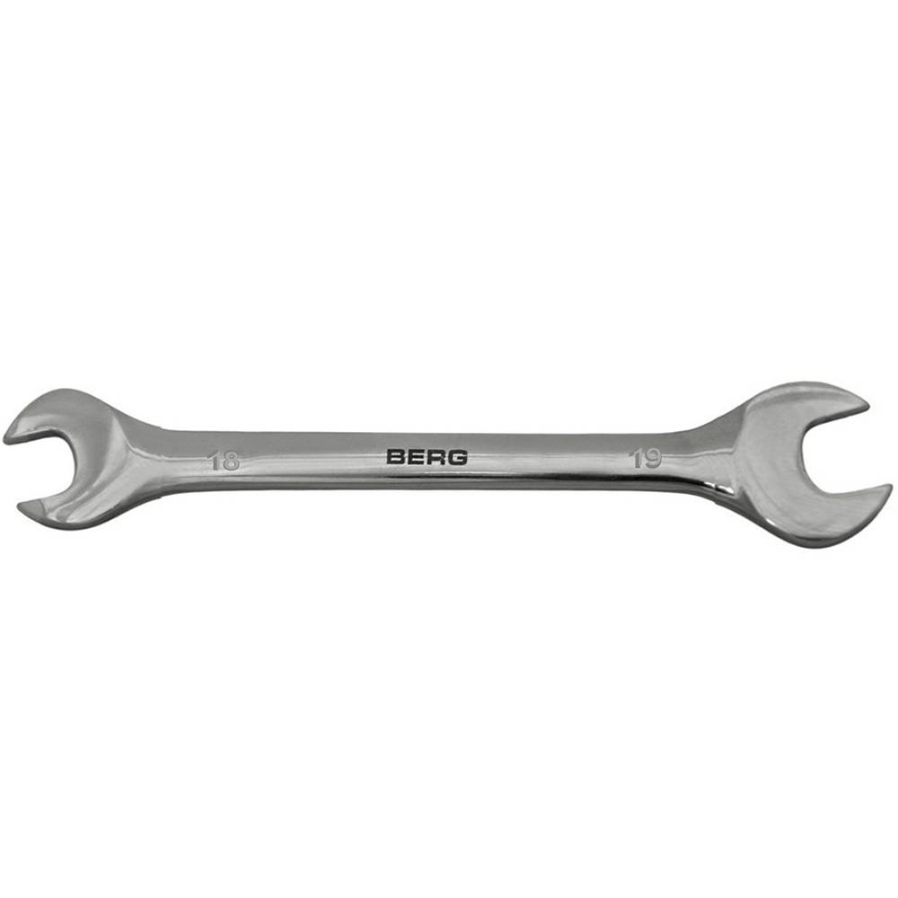 Ключ ріжковий двосторонній Cr-V 18х19мм Berg | 48-111