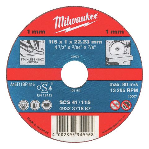 Milwaukee Отрезной диск по металлу SCS 41 / 125х1мм (50шт.) // 4932371903