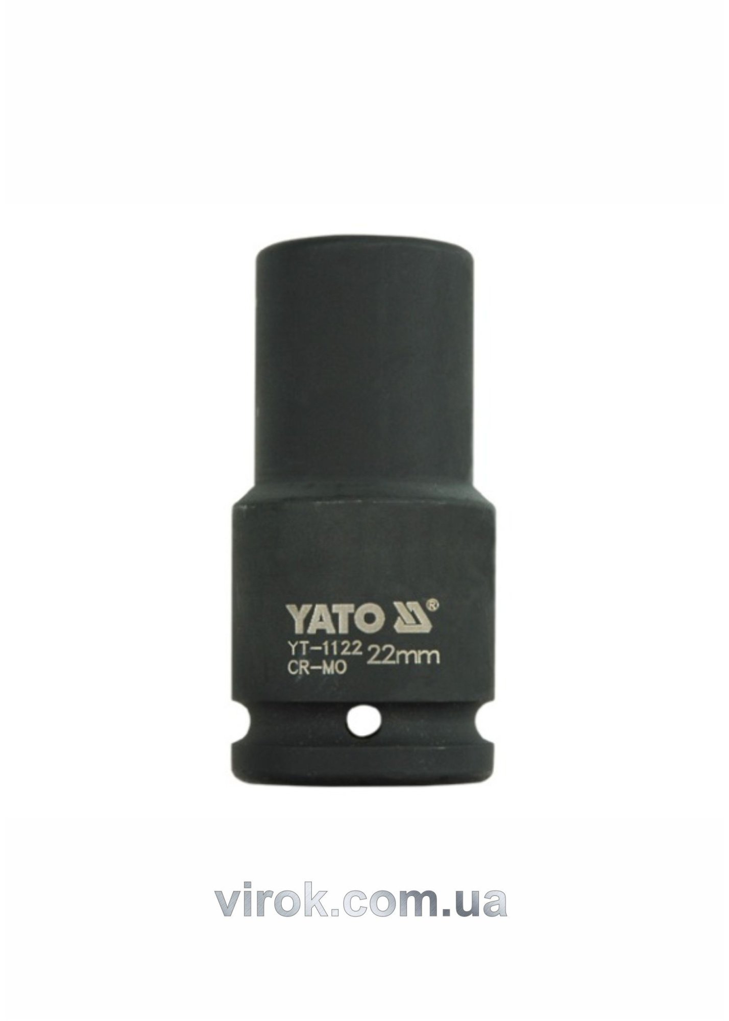YATO Головка торцева ударна 6-гранна YATO : подовжена, квадрат 3/4", М= 22 мм, L= 90 мм  | YT-1122