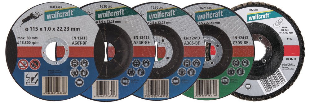 Wolfcraft базовый набор для угловых шлифовальных машин Ø 115 // 1663000