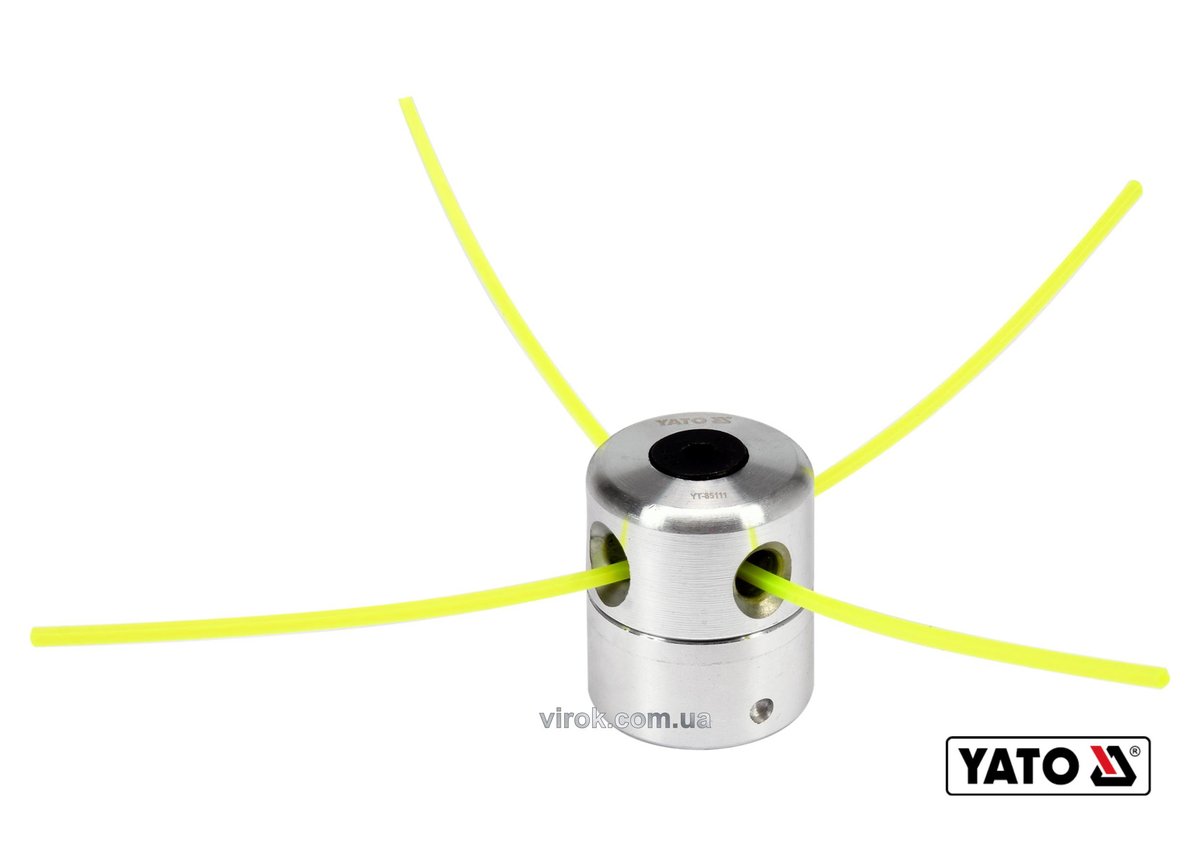 YATO Головка для кріплення жилки до газонокосарок YATO : Ø=2.2-3.0 мм, l=200-430 мм, з алюмінію  | Y