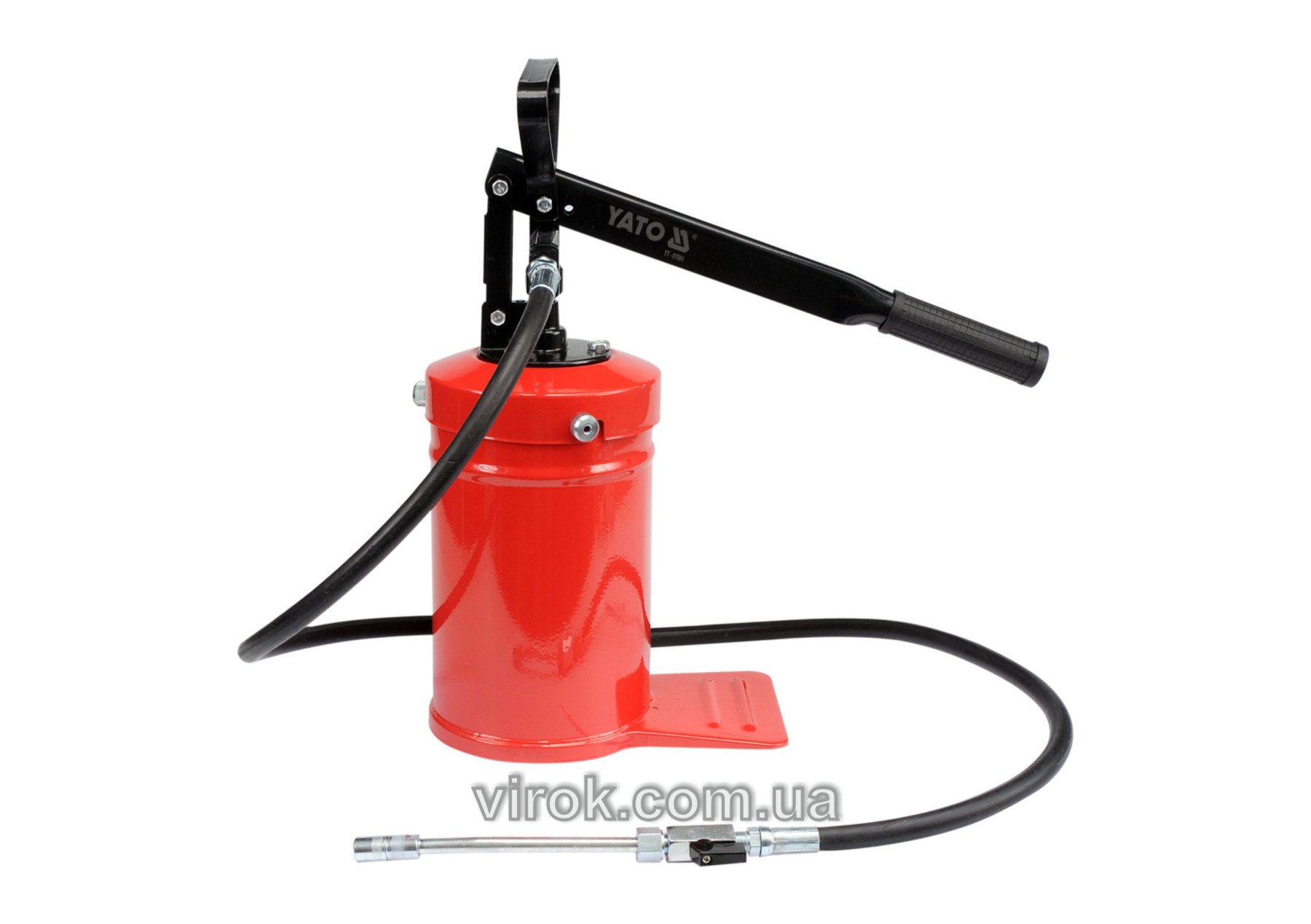 YATO Помпа мастильна YATO : місткість- 4 кг, сопло зі шлангом l= 1.5 м, макс. P= 13.8 MПа  | YT-0706