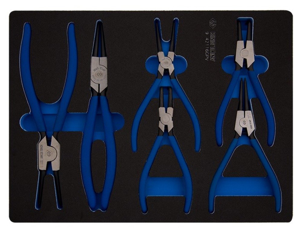 KING TONY Набор съёмников стопорных колец 6предметов (EVA ложемент) | 9-42116GPV