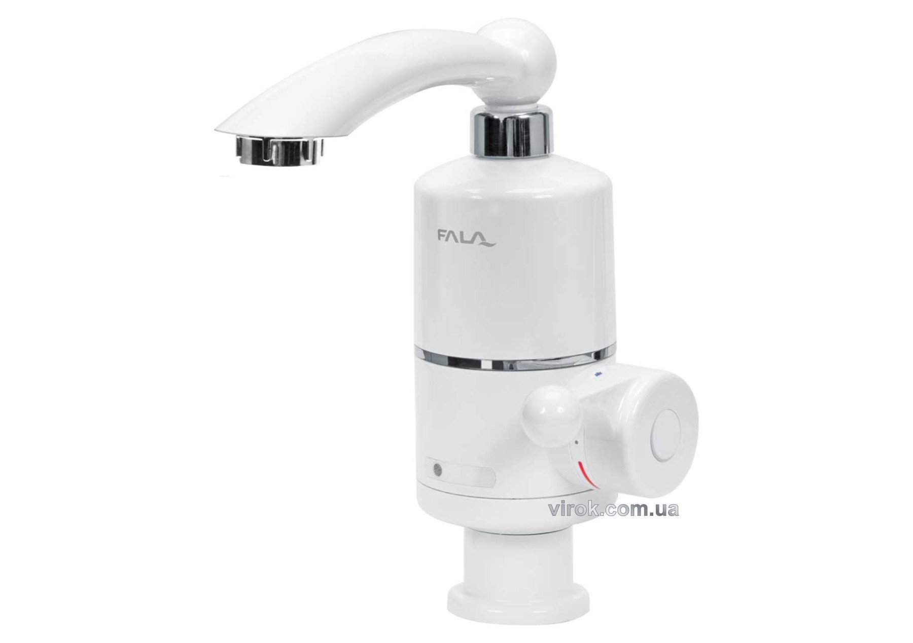FALA Нагрівач води проточної мереж. до 60°С,3кВт,тиск 0,04-0,6MPa, гусак l=10 см, нижнє під'єднання 