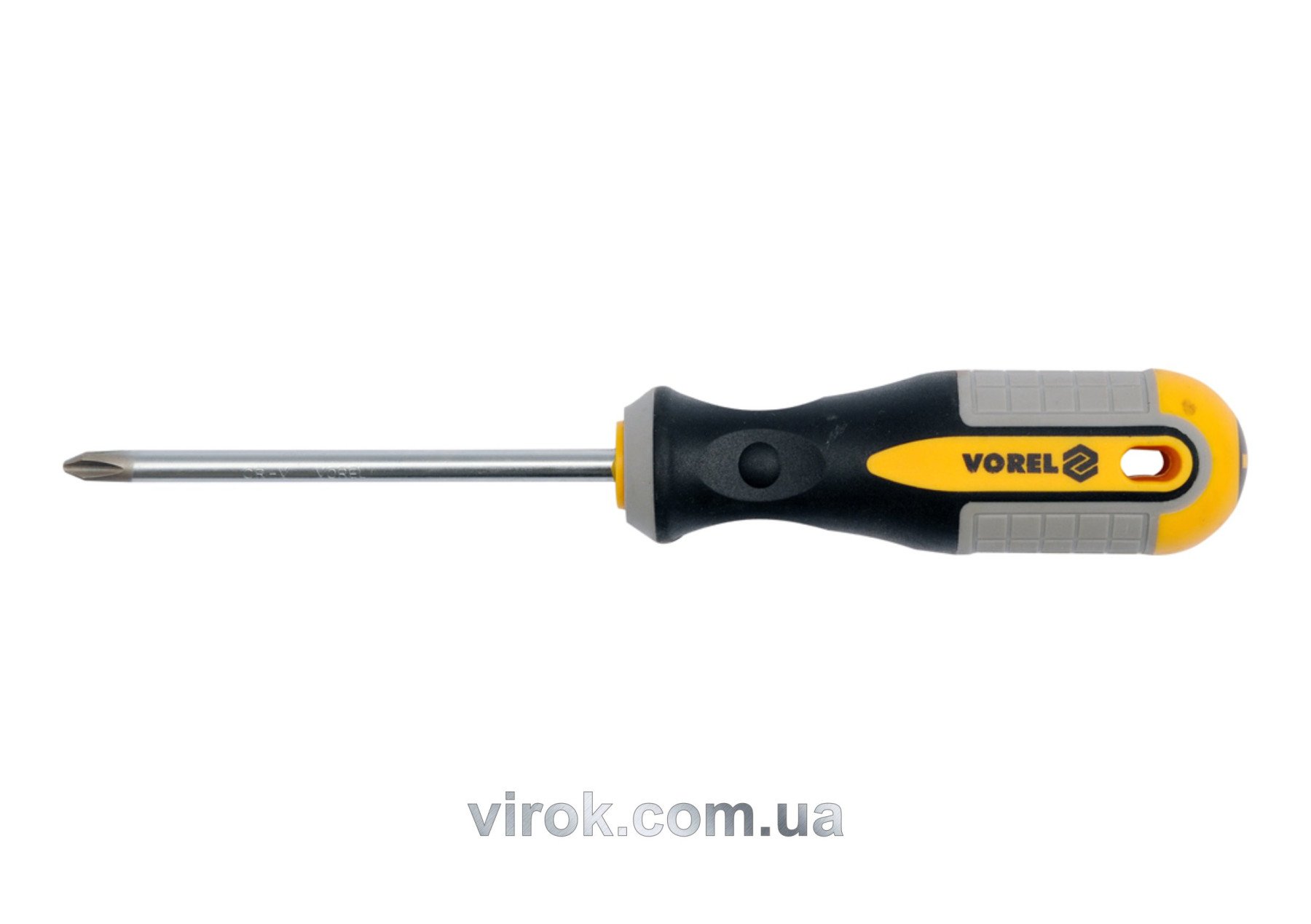 VOREL Викрутка хрестова : "Philips" PH0 х 100 мм. Cr-V  | 60962
